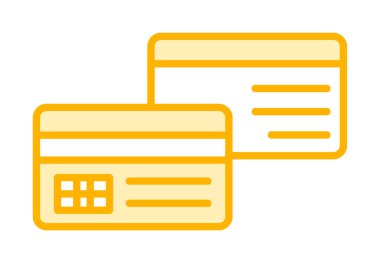 soyut düz kredi kartı resimleme  