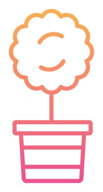 Myrtus bitki ikonu vektör çizimi