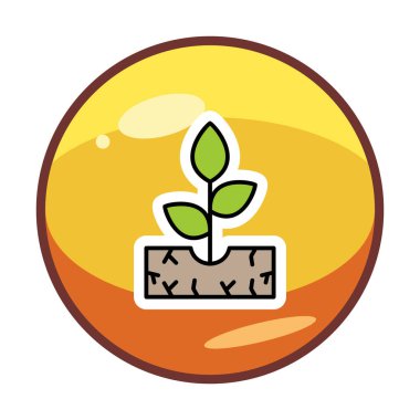 filizlenme simgesi, vektör illüstrasyonu  