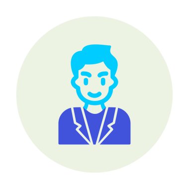 Aday erkekler simgesi, vektör illüstrasyonu 