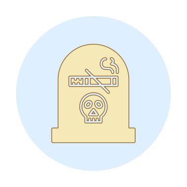 dumanı tüten simge, düz simge vektör tasarımı