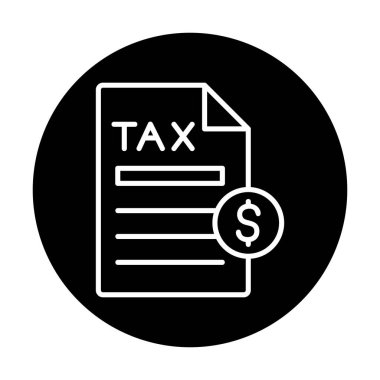 Vergi Ödeme simgesinin vektör çizimi