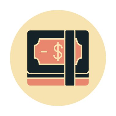 para düz simgesi, vektör illüstrasyonu