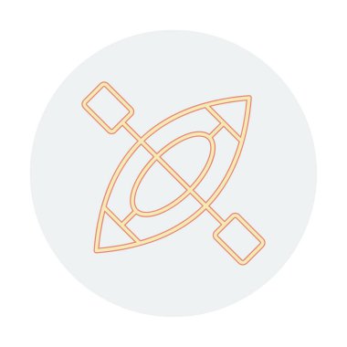 Kayak vektör illüstrasyonu, simge ögesi arkaplanı                    