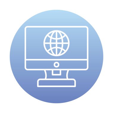 Internet bağlantısı simgesini vektör çizim