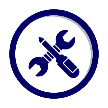 Basit mekanik Araçlar simgesi, vektör illüstrasyonu