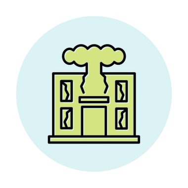 Savaş Yıkım konsepti vektör çizimi