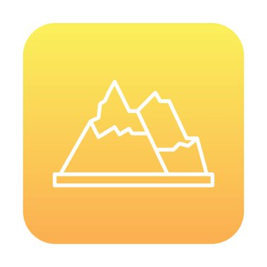 dağ ikonu vektör illüstrasyonu 