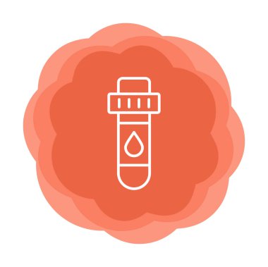 Kan Test Ağı simgesi, vektör illüstrasyonu