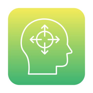 Karar satırı ikon vektör çizimi  