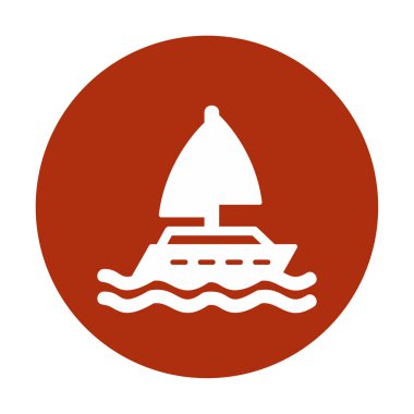 Yat simgesi vektör illüstrasyonu