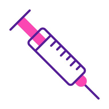 Şırınga web simgesi, vektör çizim 