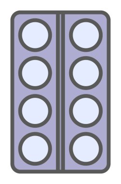 Modern İlaç simgesinin vektör illüstrasyonu                           