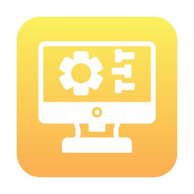 Ayarları web simgesi, vektör çizim              