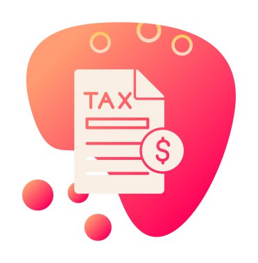 Vergi Ödeme simgesinin vektör çizimi