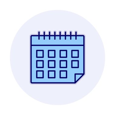 Takvim simgesi, vektör çizimi