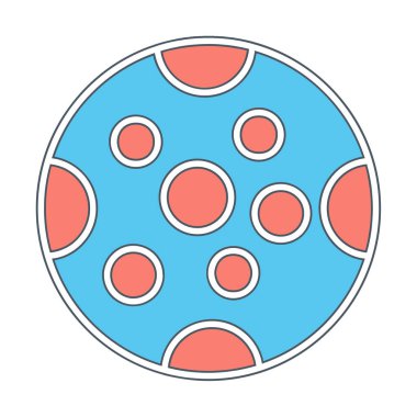 Dolunay düz ikonu. vektör illüstrasyonu 