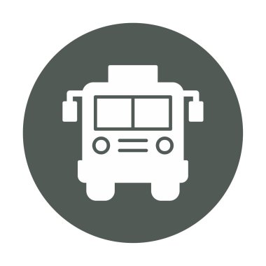 bus simgesi, vektör illüstrasyonu