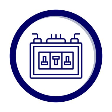 Sigorta kutusu mu? Web simgesi basit tasarım