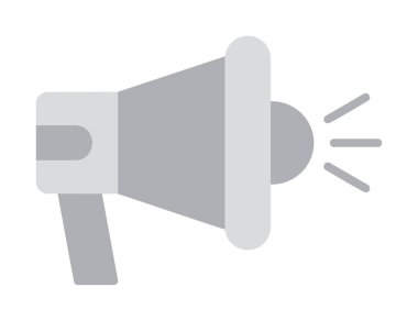 hoparlör, megafon simgesi. vektör çizim.  