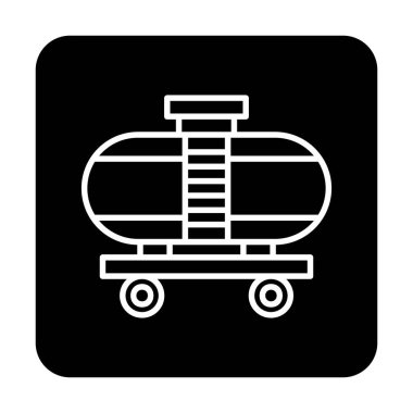 Tren, vagon nakliye ikonları. Kargo için lojistik resimler