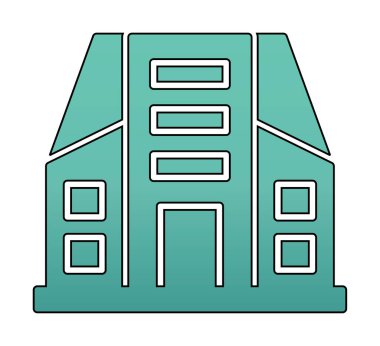 Şehir İnşa Ağı simgesi, vektör illüstrasyonu