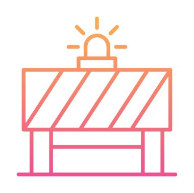 Yol Bariyeri vektör simgesi tasarımı