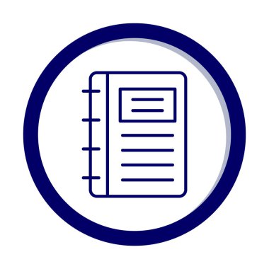 Not defteri web simge vektör çizim