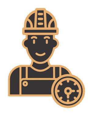 Çalışma Zamanı web simgesi vektör illüstrasyonu