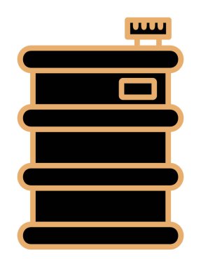 Fıçı ikonu. Vektör İllüstrasyonu