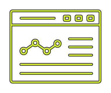izole edilmiş grafik vektörlü iş web sitesi simgesi 