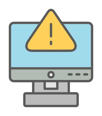 Hata imza simgesi vektör illüstrasyonu