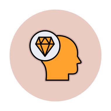 Elmas simgesi, vektör illüstrasyonu basit tasarım