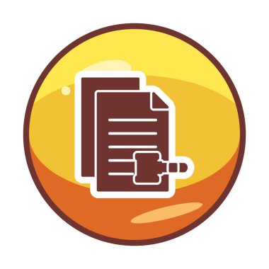 belgelerin vektör çizimi simgesi  