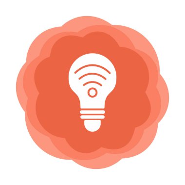 Ampul Ağı simgesi basit bir çizim. Akıllı Ampul                                                     