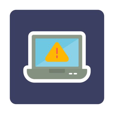 uyarı simgesi olan dizüstü bilgisayar 