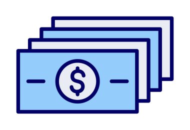 para düz simgesi, vektör illüstrasyonu