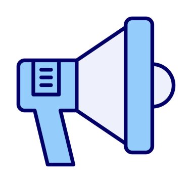 hoparlör, megafon simgesi. vektör çizim.  