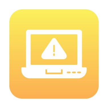 uyarı simgesi olan dizüstü bilgisayar 