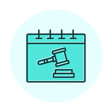 Düz simge teklif et, vektör illüstrasyonu