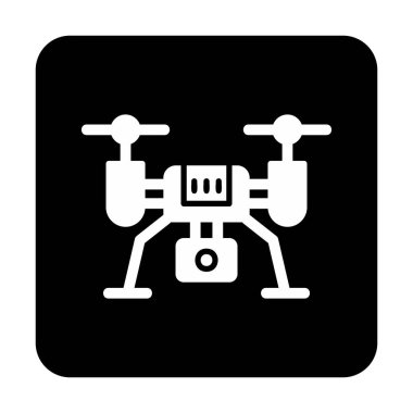 İHA simgesi, vektör illüstrasyonu  