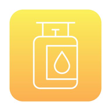 gaz tankı ikonu vektör illüstrasyonu