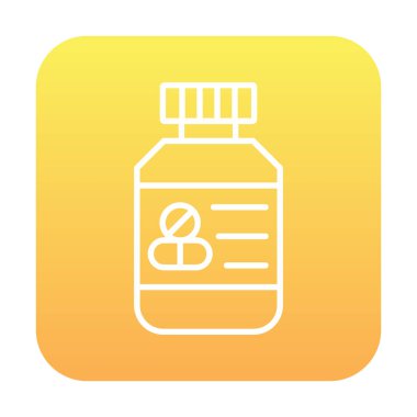 Hapları şişe simge vektör çizim   