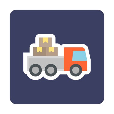 Kamyonet simge vektör çizim