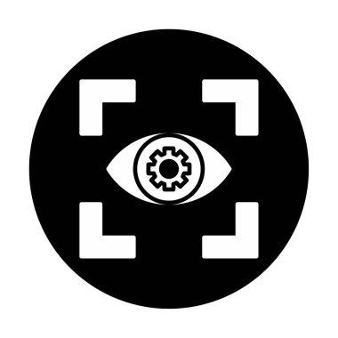 Göz vektör ikonu tasarım şablonu. Görüş konsepti                   