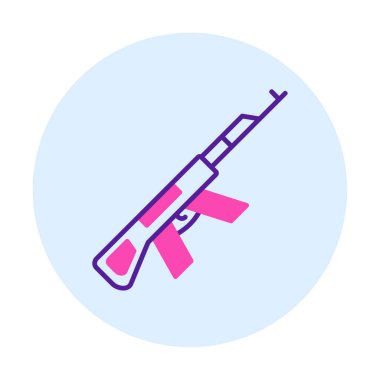 Ak47 simge vektör illüstrasyonu