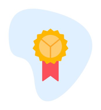 Rozet. Web simgesi basit illüstrasyon              