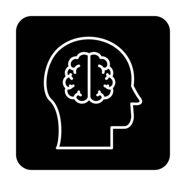 trend biçimli arkaplanda beyin simgesi