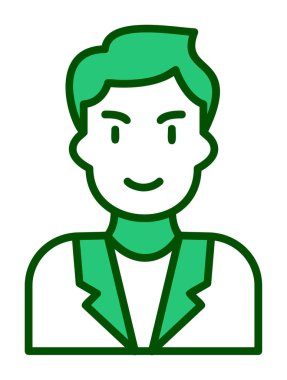 Aday erkekler simgesi, vektör illüstrasyonu 