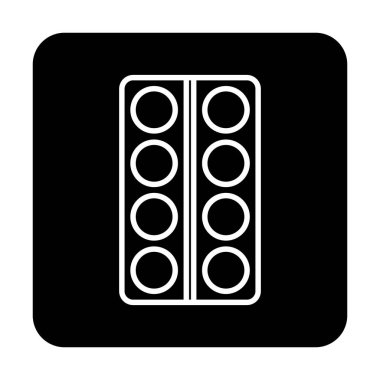 Modern İlaç simgesinin vektör illüstrasyonu                           